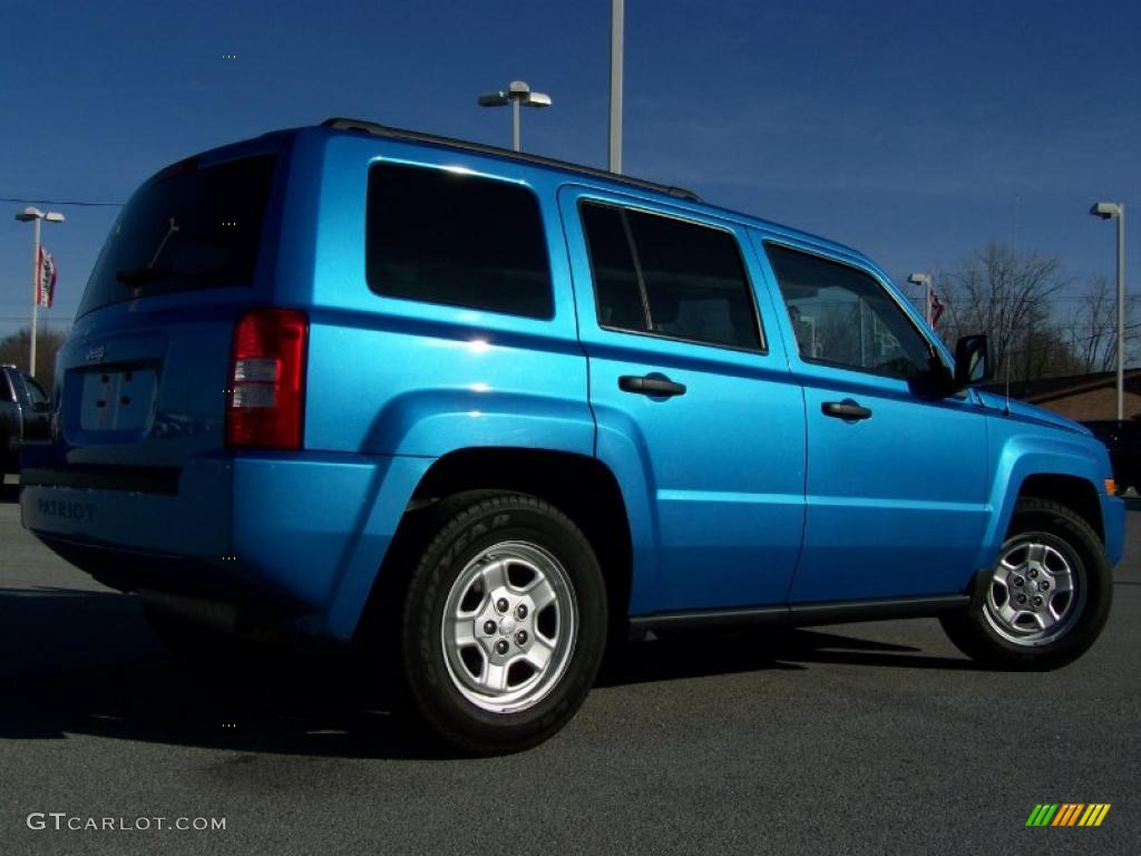 2008 Patriot Sport 4x4 - Surf Blue Pearl / Dark Slate Gray photo #7