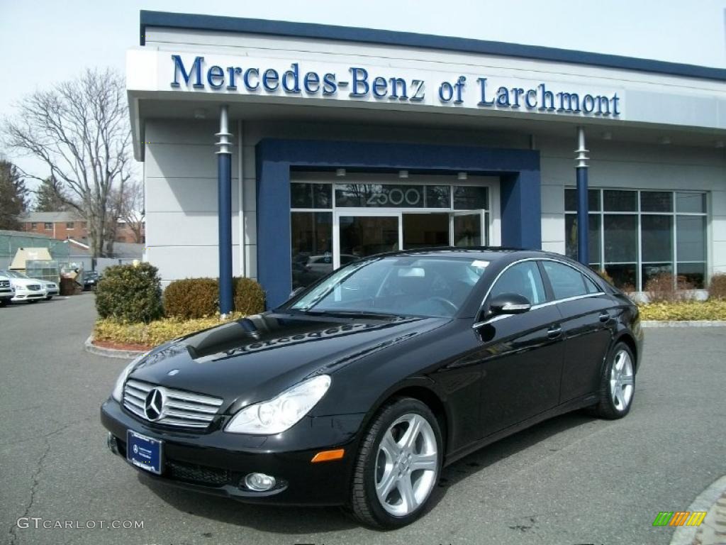 2007 CLS 550 - Black / Sunset Red photo #1