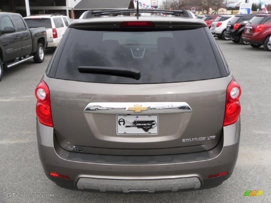 2010 Equinox LTZ - Mocha Steel Metallic / Jet Black/Brownstone photo #3