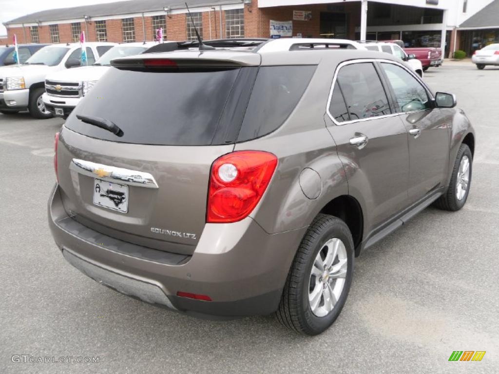 2010 Equinox LTZ - Mocha Steel Metallic / Jet Black/Brownstone photo #4