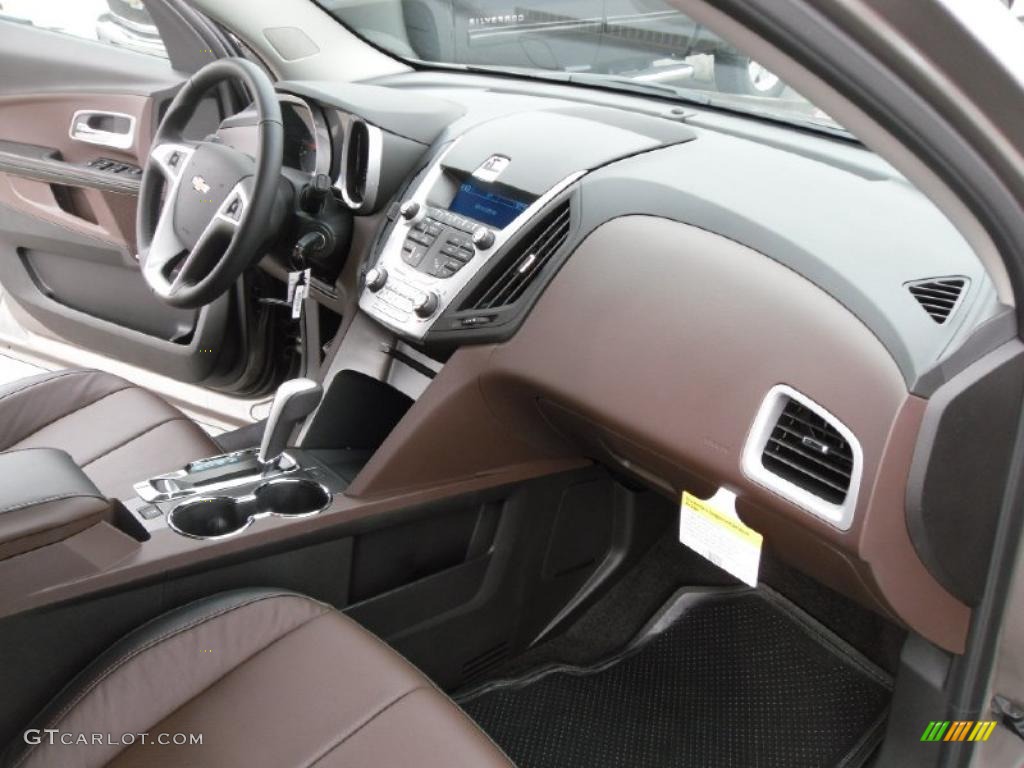 2010 Equinox LTZ - Mocha Steel Metallic / Jet Black/Brownstone photo #18