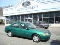 2002 Grabber Green Metallic Ford Escort SE Sedan #27235259