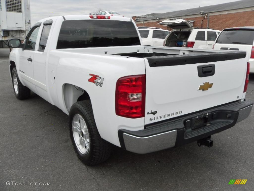 2008 Silverado 1500 LT Extended Cab 4x4 - Summit White / Light Titanium/Ebony Accents photo #2