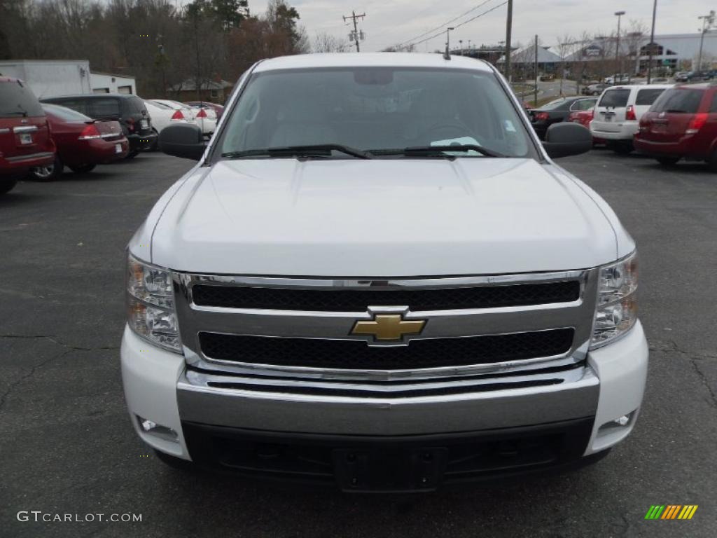 2008 Silverado 1500 LT Extended Cab 4x4 - Summit White / Light Titanium/Ebony Accents photo #7