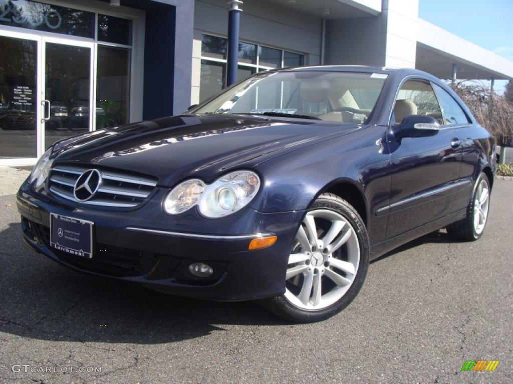 2007 CLK 350 Coupe - Black / Stone photo #1