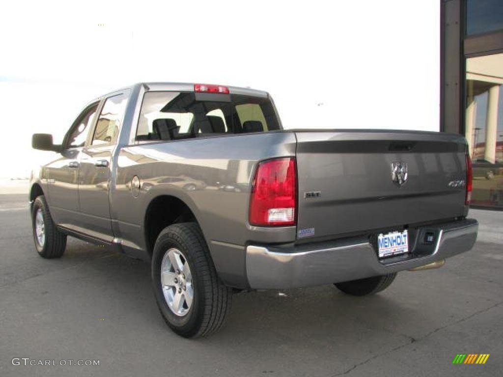 2009 Ram 1500 SLT Quad Cab 4x4 - Mineral Gray Metallic / Dark Slate/Medium Graystone photo #3