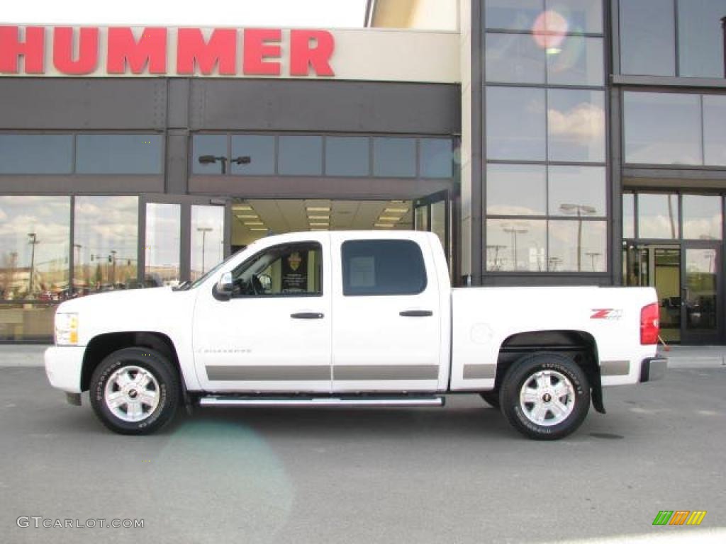 2008 Silverado 1500 LT Crew Cab 4x4 - Summit White / Ebony photo #1