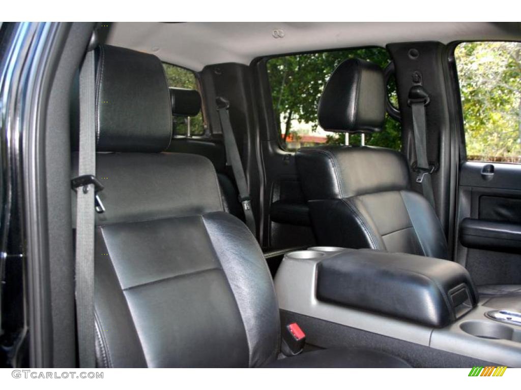 2004 F150 Lariat SuperCrew 4x4 - Black / Black/Medium Flint photo #44