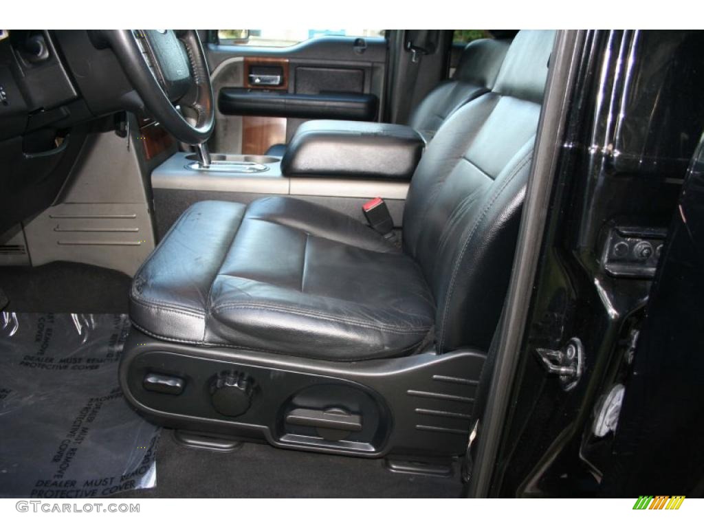 2004 F150 Lariat SuperCrew 4x4 - Black / Black/Medium Flint photo #45