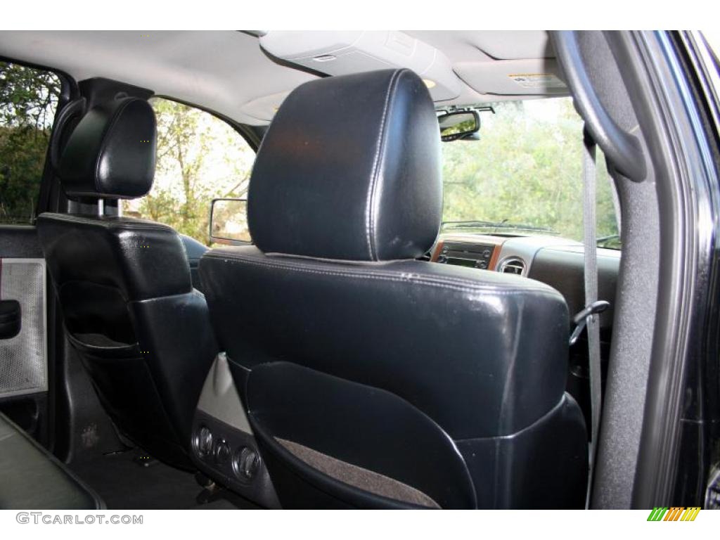 2004 F150 Lariat SuperCrew 4x4 - Black / Black/Medium Flint photo #48