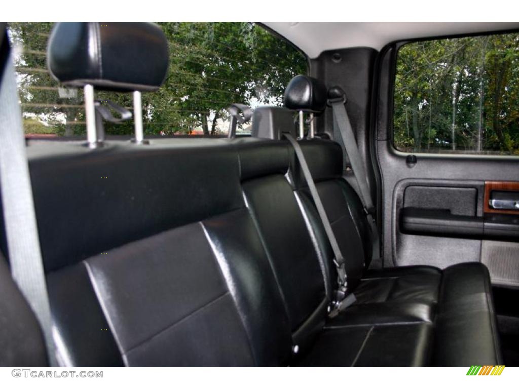 2004 F150 Lariat SuperCrew 4x4 - Black / Black/Medium Flint photo #54