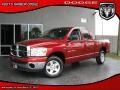 2007 Inferno Red Crystal Pearl Dodge Ram 1500 SLT Quad Cab  photo #1