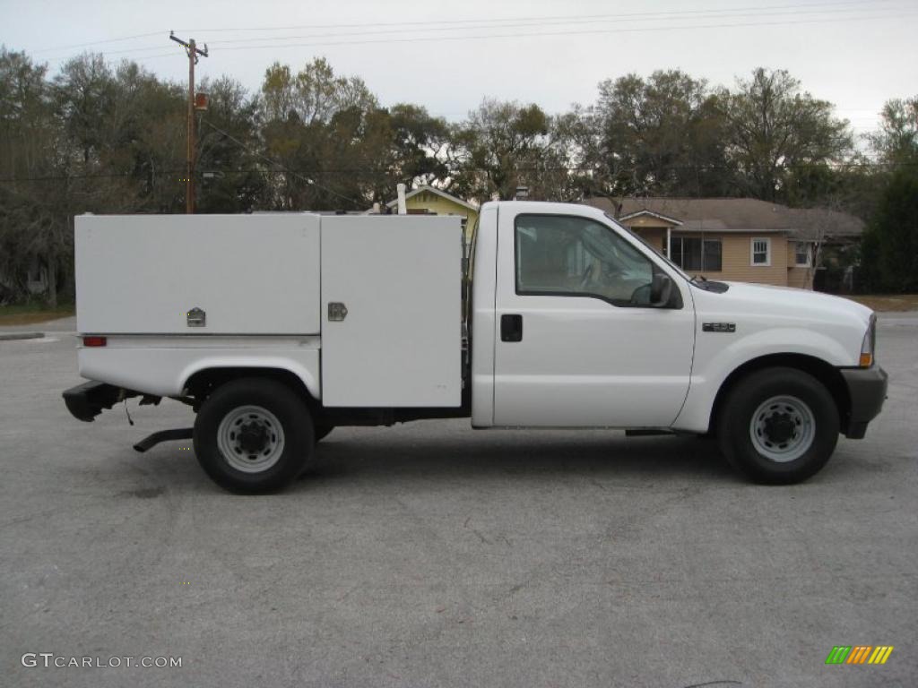 2004 F250 Super Duty XL Regular Cab - Oxford White / Medium Flint photo #8