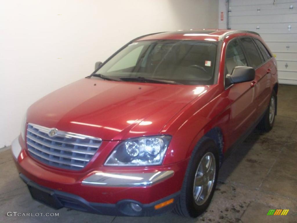 2006 Pacifica Touring AWD - Inferno Red Crystal Pearl / Dark Slate Gray photo #1