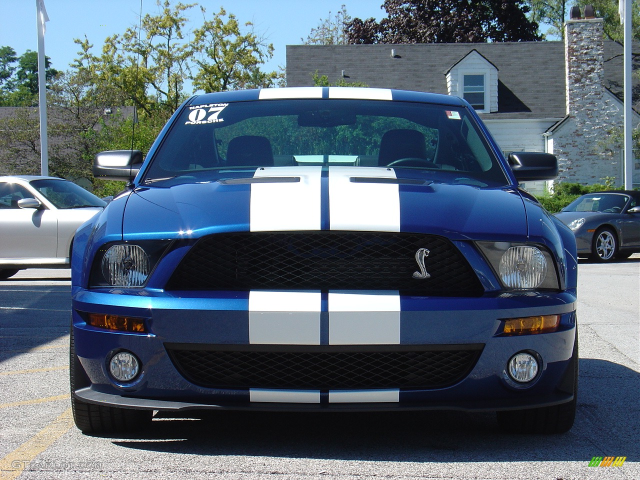 2007 Mustang Shelby GT500 Coupe - Vista Blue Metallic / Black Leather photo #2