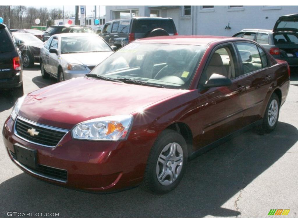 2006 Malibu LS Sedan - Sport Red Metallic / Cashmere Beige photo #1