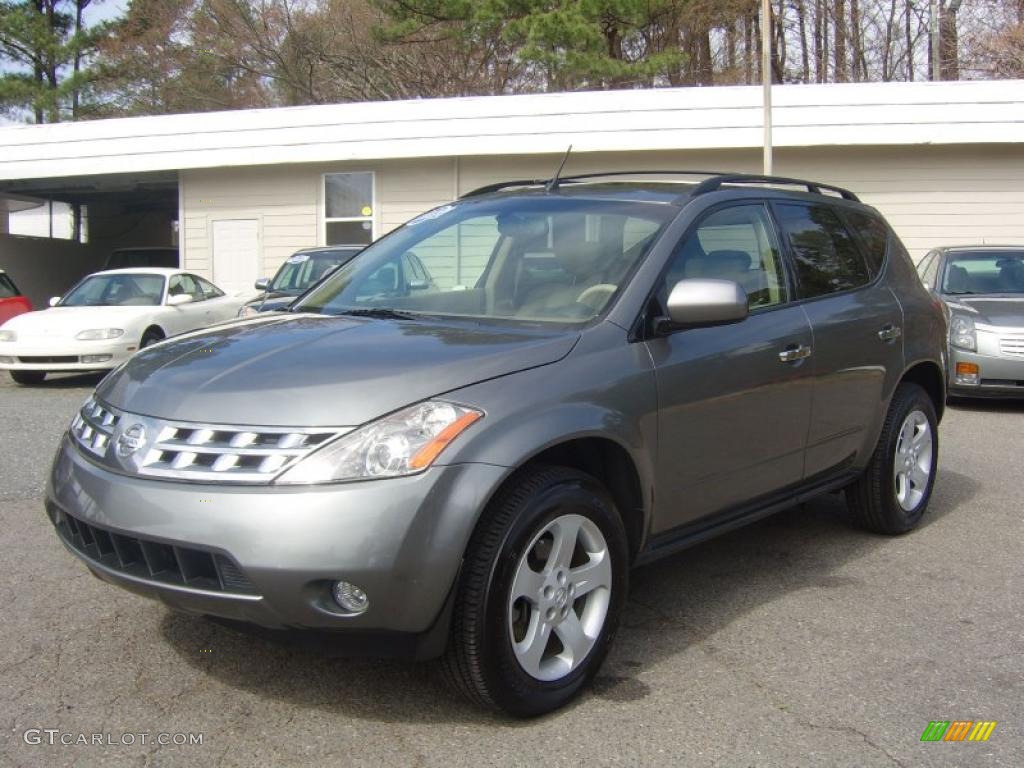 2005 Murano SL AWD - Platinum Metallic / Cafe Latte photo #8