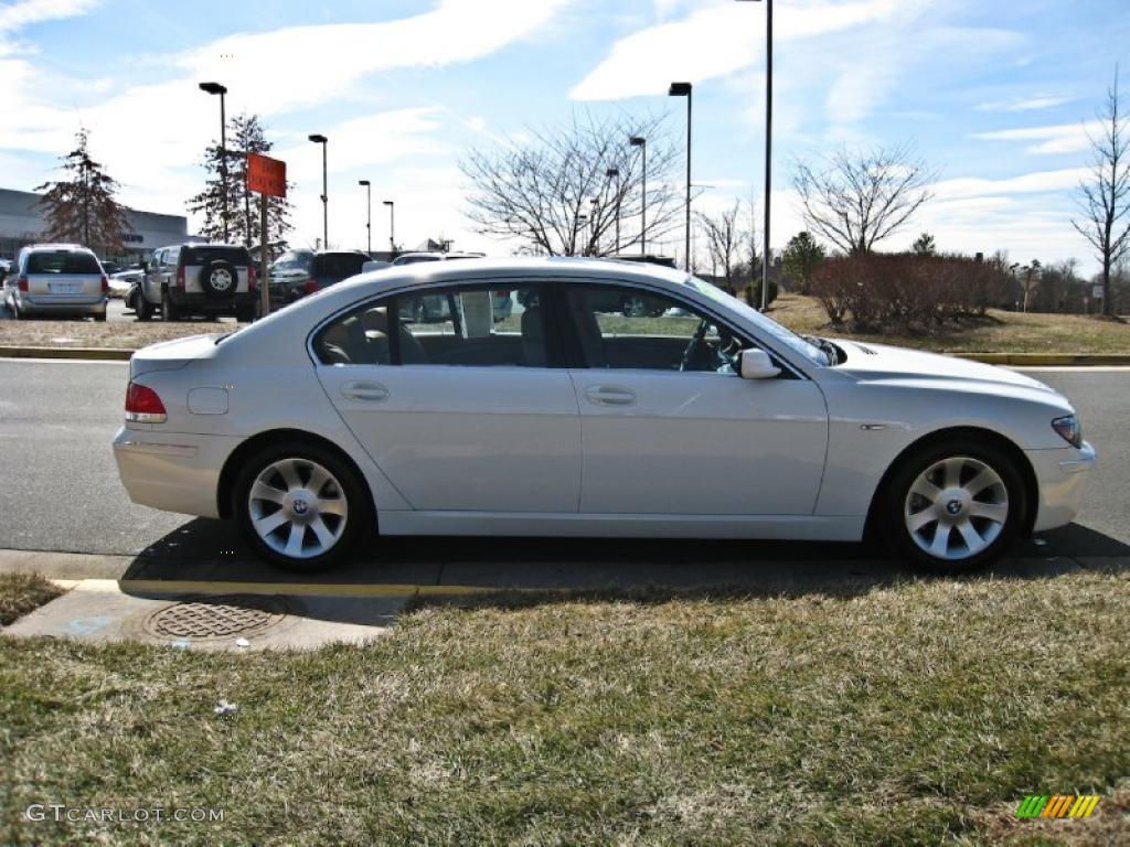 2008 7 Series 750Li Sedan - Alpine White / Natural Brown photo #9
