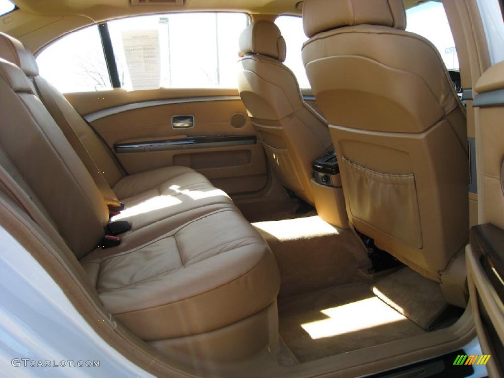 2008 7 Series 750Li Sedan - Alpine White / Natural Brown photo #12