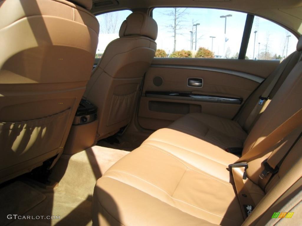 2008 7 Series 750Li Sedan - Alpine White / Natural Brown photo #13
