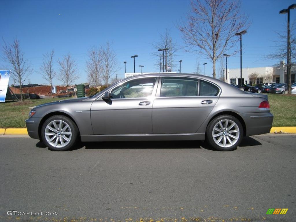 2008 7 Series 750Li Sedan - Sterling Grey Metallic / Black photo #3