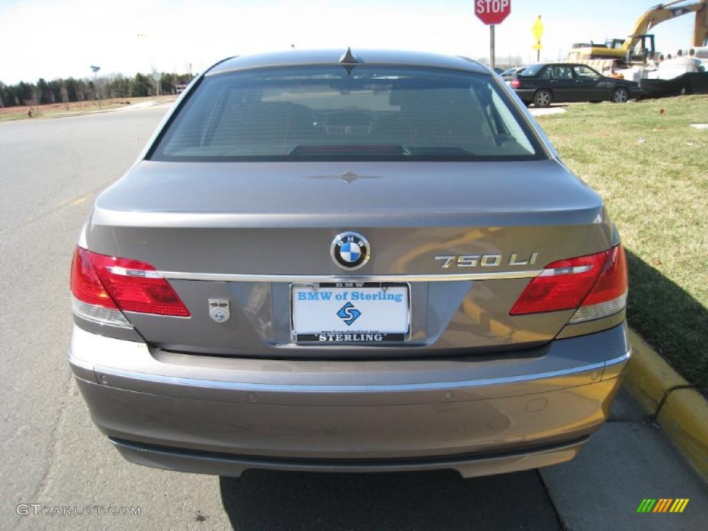 2008 7 Series 750Li Sedan - Sterling Grey Metallic / Black photo #5