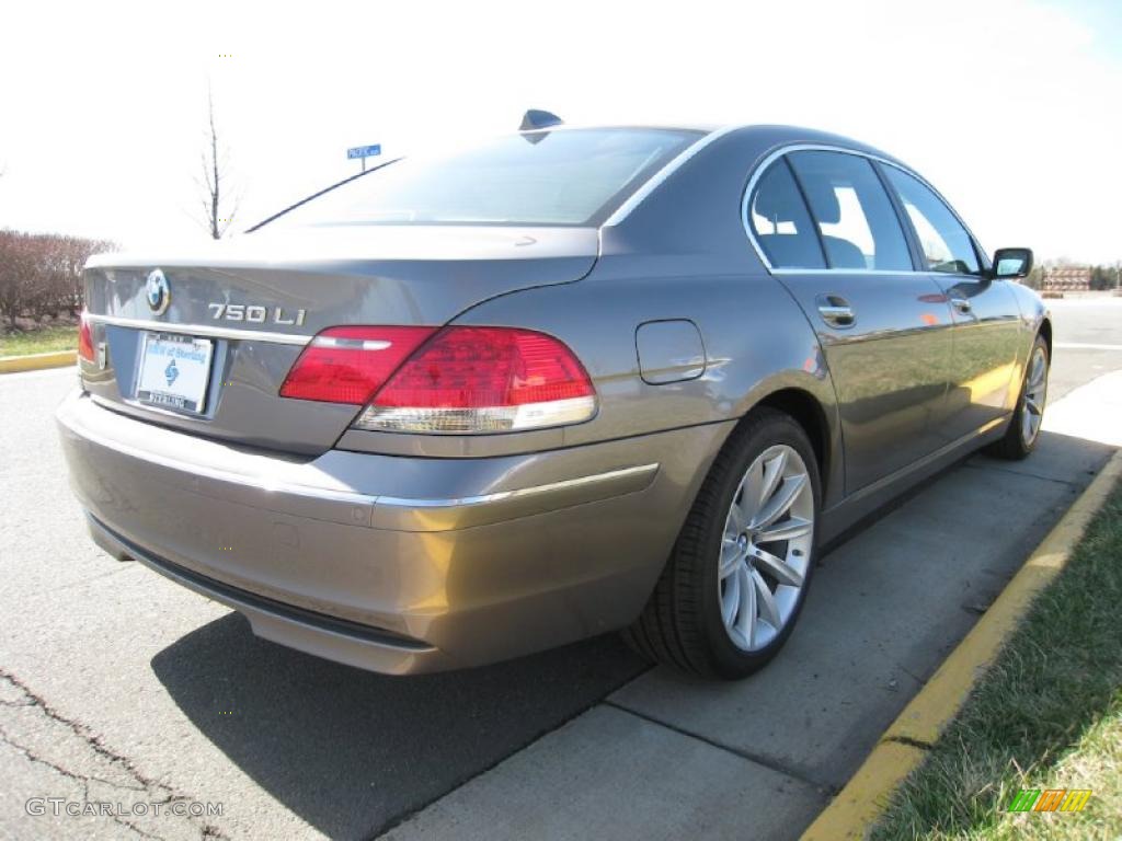 2008 7 Series 750Li Sedan - Sterling Grey Metallic / Black photo #6