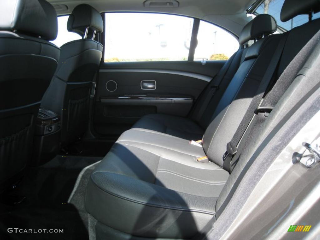 2008 7 Series 750Li Sedan - Sterling Grey Metallic / Black photo #12