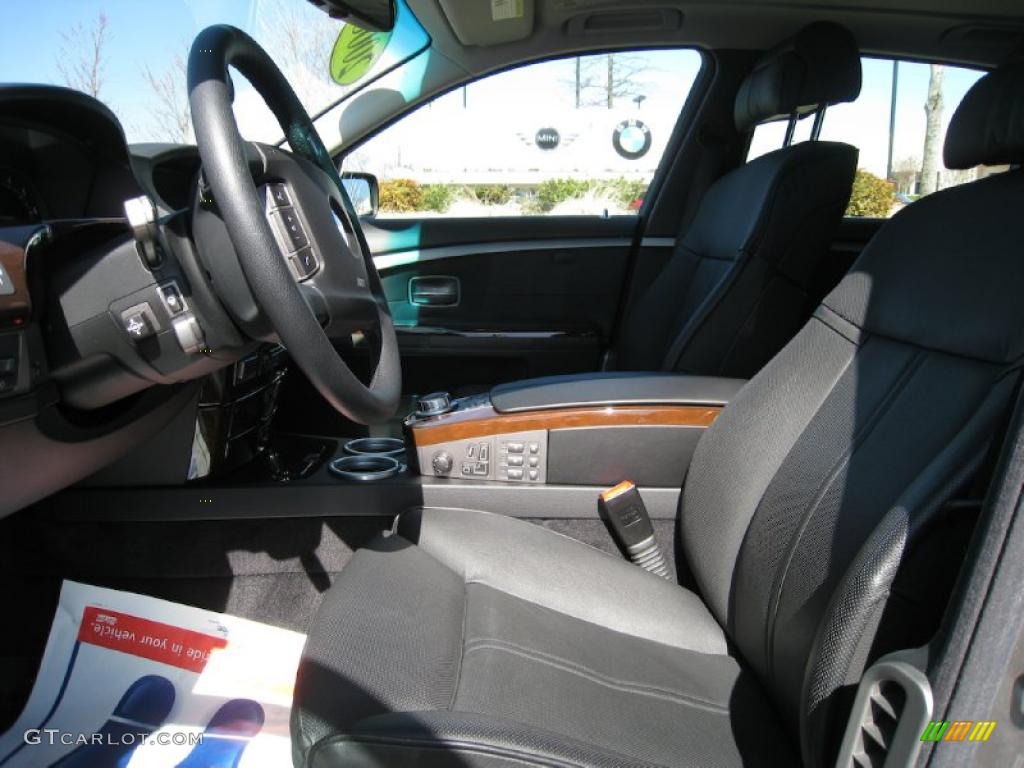 2008 7 Series 750Li Sedan - Sterling Grey Metallic / Black photo #13