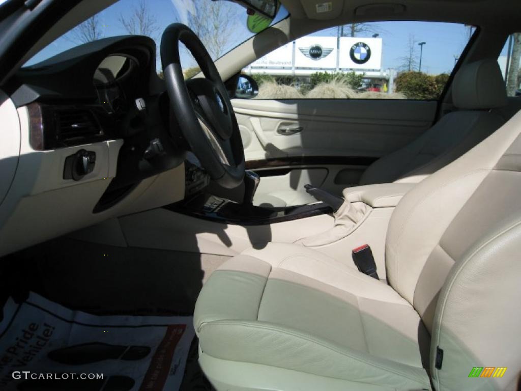 2007 3 Series 335i Coupe - Alpine White / Cream Beige photo #9