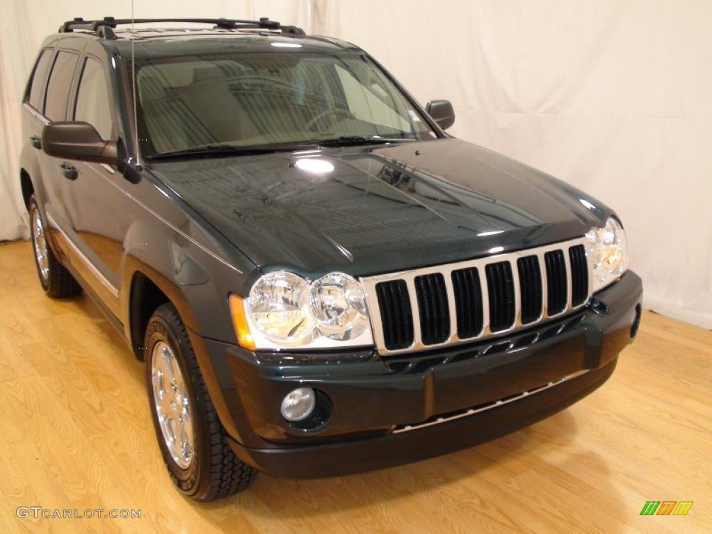2005 Grand Cherokee Limited 4x4 - Deep Beryl Green Pearl / Medium Slate Gray photo #3