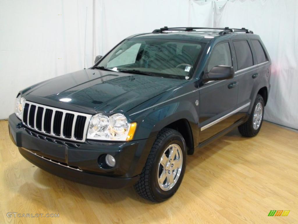 2005 Grand Cherokee Limited 4x4 - Deep Beryl Green Pearl / Medium Slate Gray photo #7