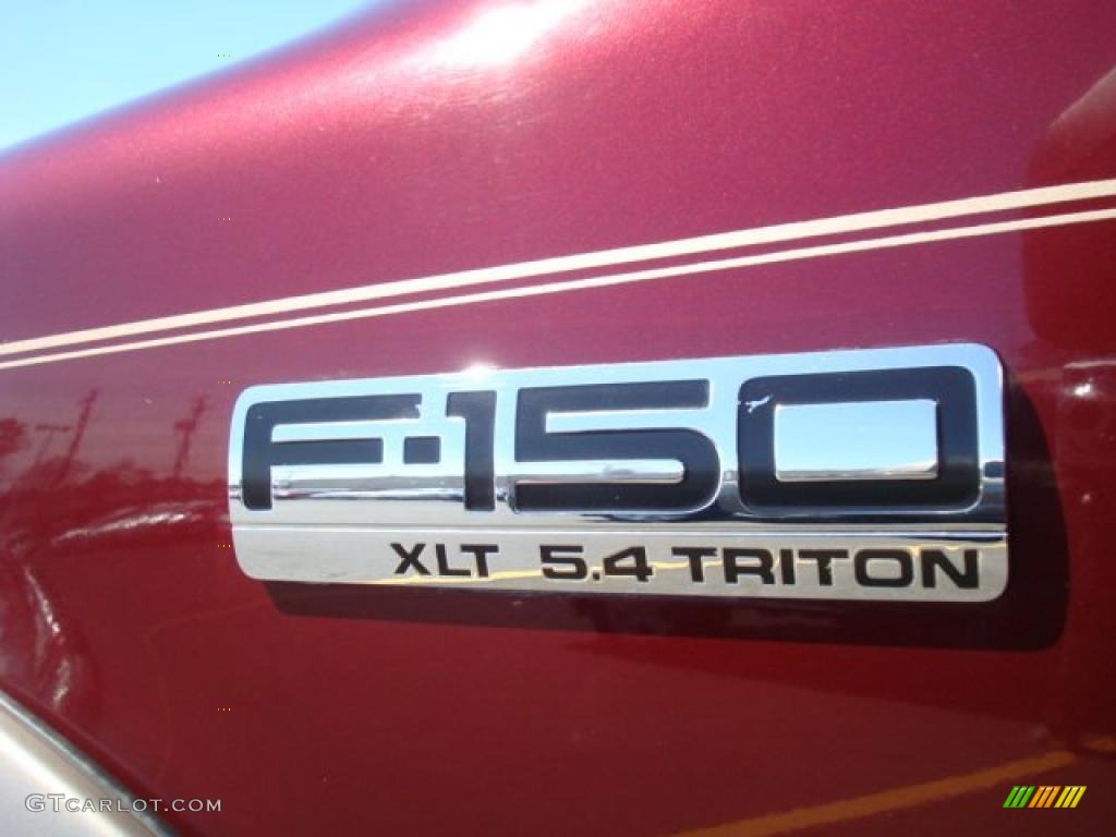 2005 F150 XLT SuperCab - Dark Toreador Red Metallic / Tan photo #22