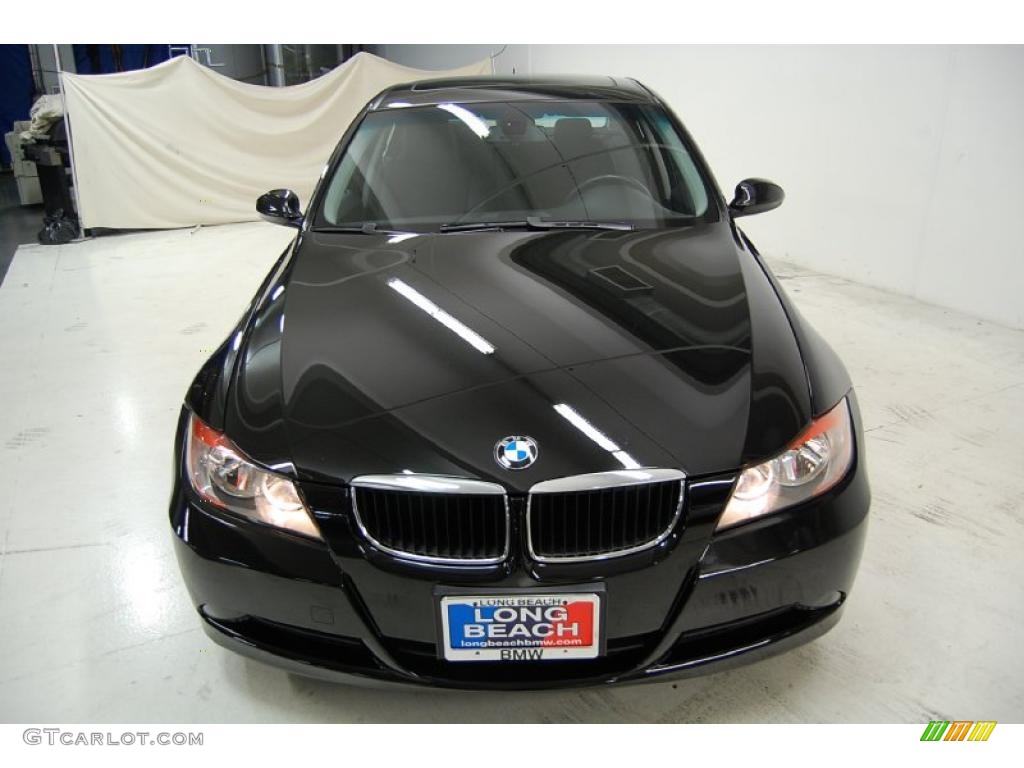 2007 3 Series 328i Sedan - Black Sapphire Metallic / Black photo #5