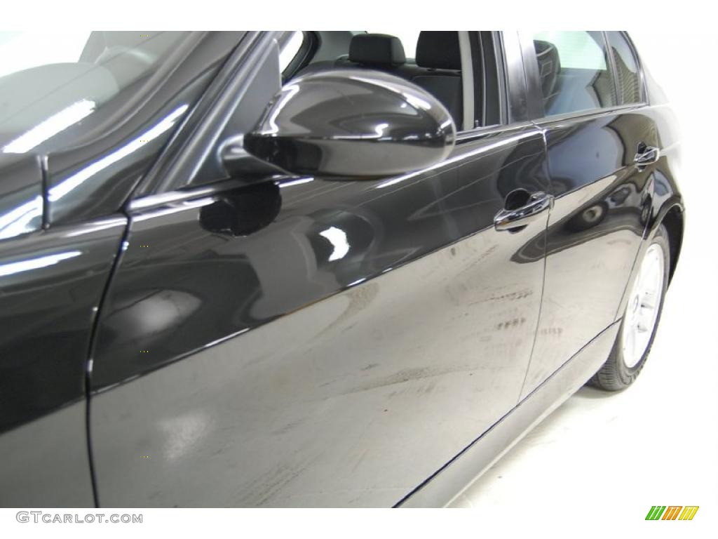2007 3 Series 328i Sedan - Black Sapphire Metallic / Black photo #13