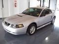 2001 Silver Metallic Ford Mustang V6 Coupe  photo #3