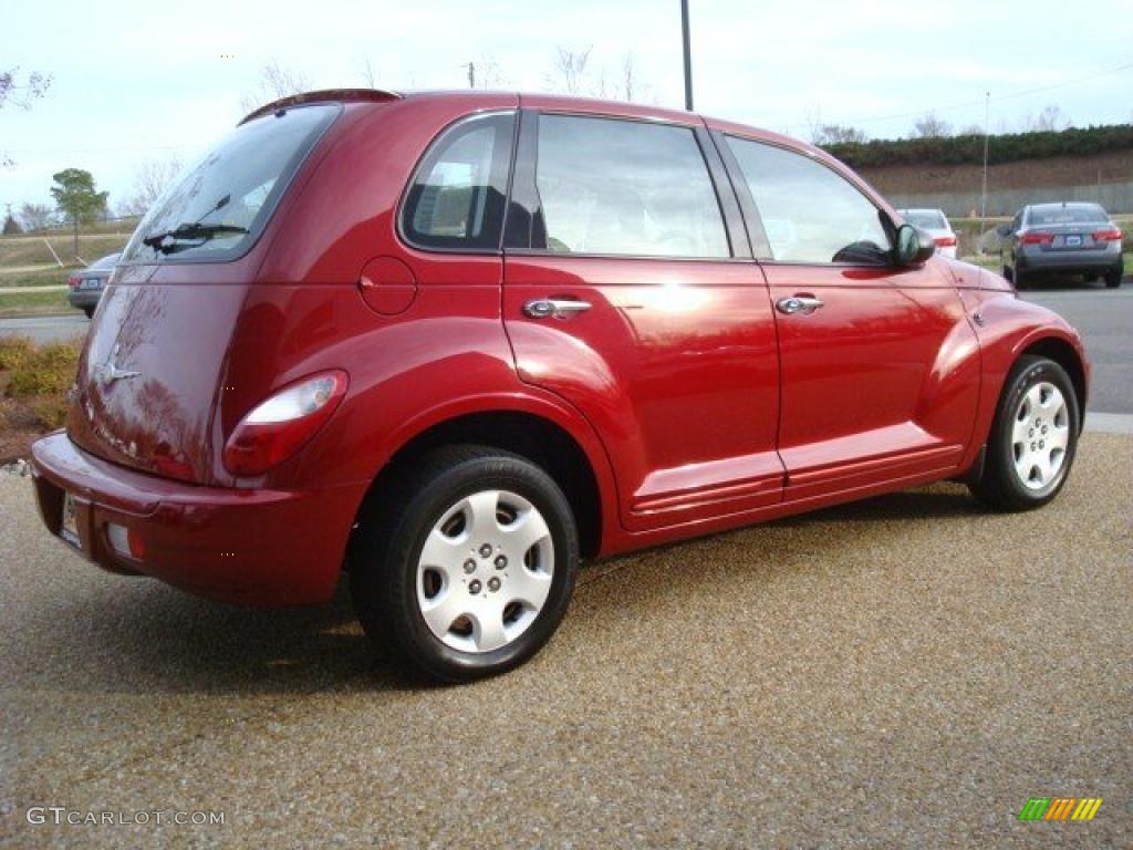 2007 PT Cruiser  - Inferno Red Crystal Pearl / Pastel Slate Gray photo #5