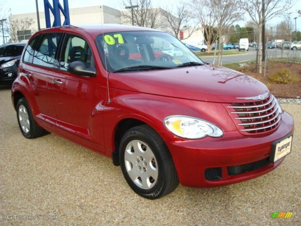 2007 PT Cruiser  - Inferno Red Crystal Pearl / Pastel Slate Gray photo #6