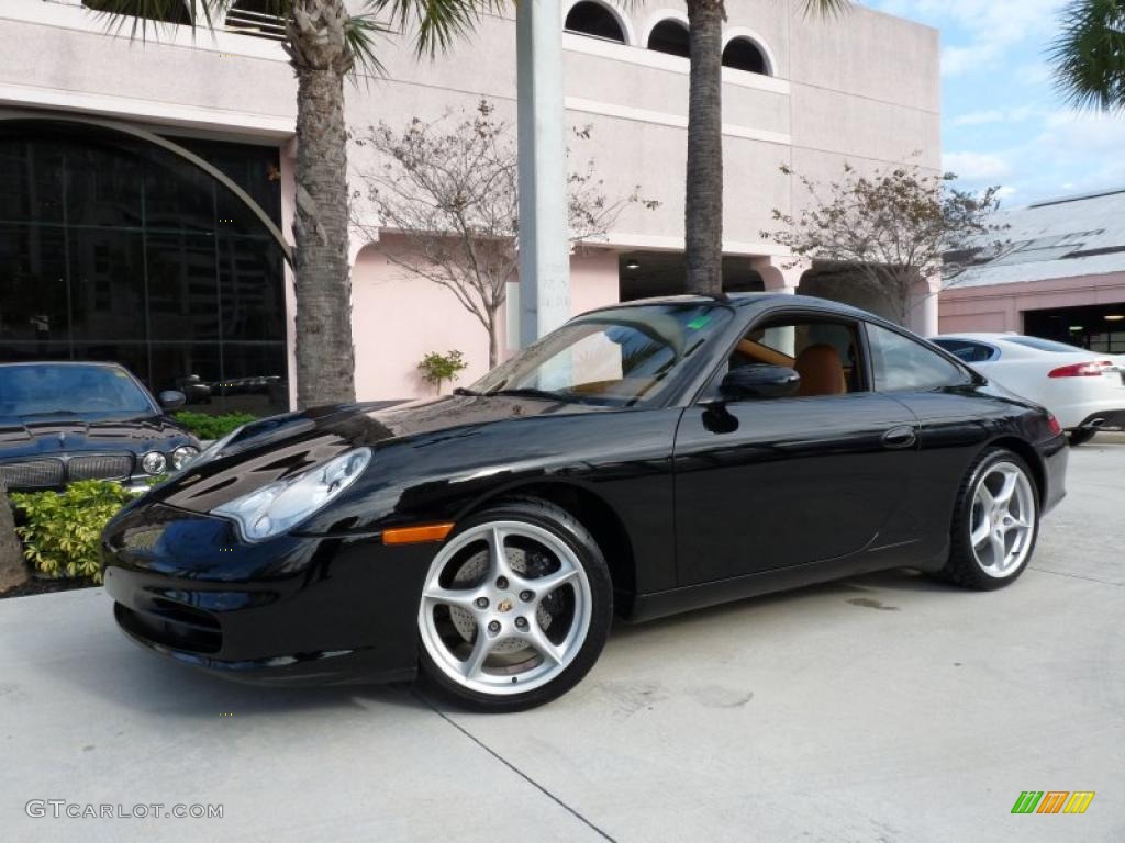2004 911 Carrera Coupe - Black / Natural Leather Brown photo #9
