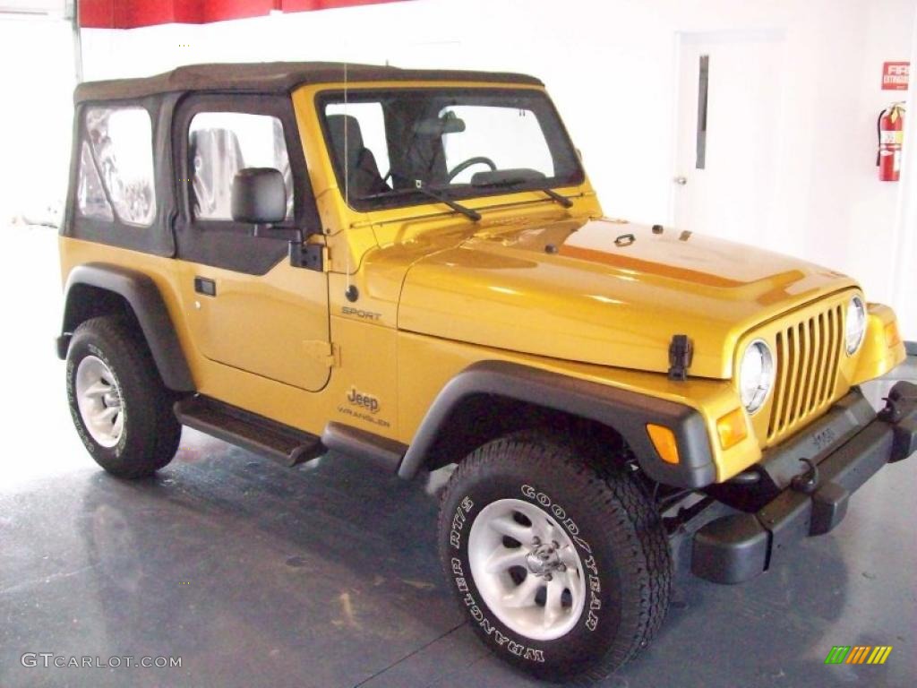 2003 Inca Gold Metallic Jeep Wrangler Sport 4x4 27234929 Gtcarlot