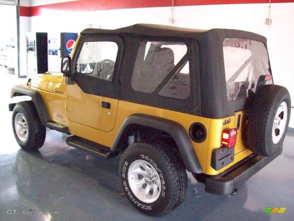 2003 Wrangler Sport 4x4 - Inca Gold Metallic / Dark Slate Gray photo #4