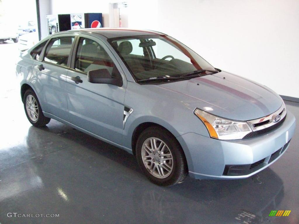 2008 Light Ice Blue Metallic Ford Focus SES Sedan 27234930 GTCarLot