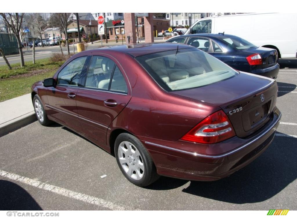 2006 C 350 Sport - Barolo Red Metallic / Stone photo #6