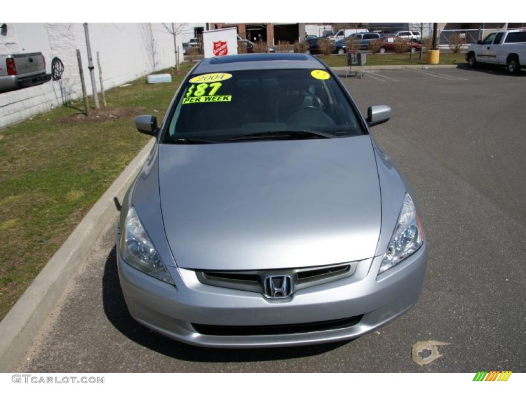 2004 Accord EX-L Sedan - Satin Silver Metallic / Gray photo #2