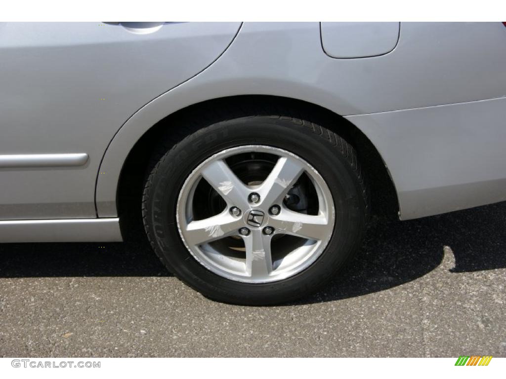 2004 Accord EX-L Sedan - Satin Silver Metallic / Gray photo #7