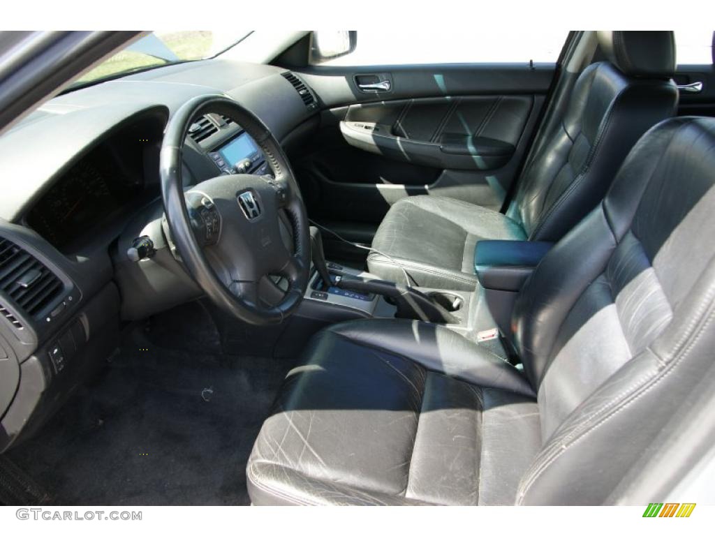 2004 Accord EX-L Sedan - Satin Silver Metallic / Gray photo #9