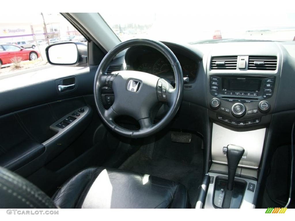 2004 Accord EX-L Sedan - Satin Silver Metallic / Gray photo #14