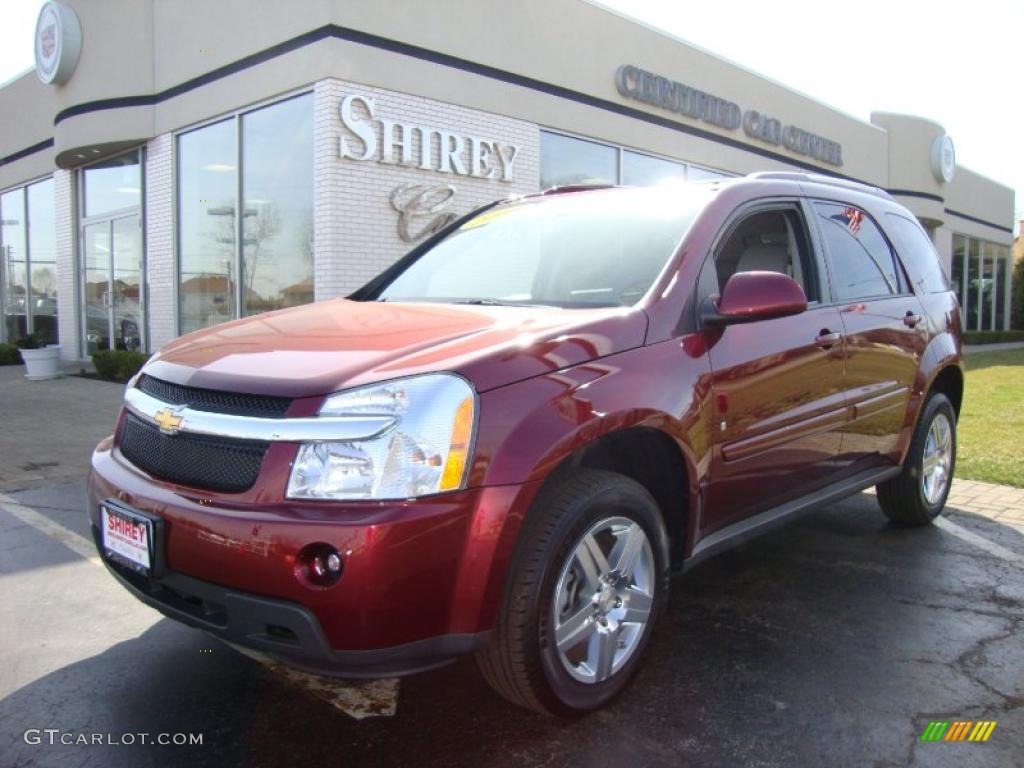 2009 Equinox LT - Deep Ruby Red Metallic / Dark Gray photo #1