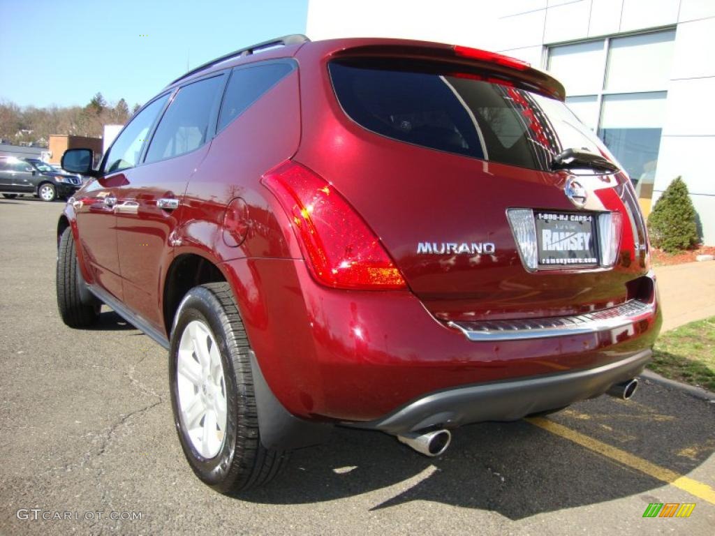 2007 Murano S AWD - Merlot Pearl / Charcoal photo #8