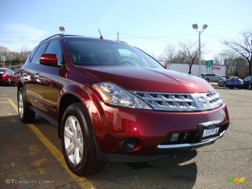 2007 Murano S AWD - Merlot Pearl / Charcoal photo #15